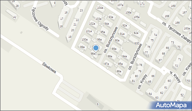 Warzymice, Warzymice, 98c, mapa Warzymice