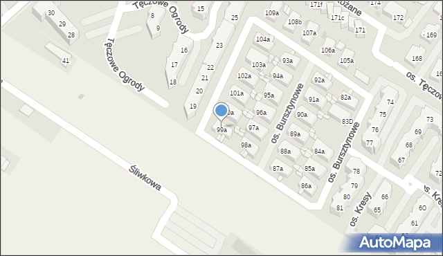 Warzymice, Warzymice, 99c, mapa Warzymice