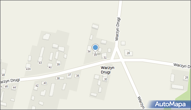 Warzyn Drugi, Warzyn Drugi, 33, mapa Warzyn Drugi