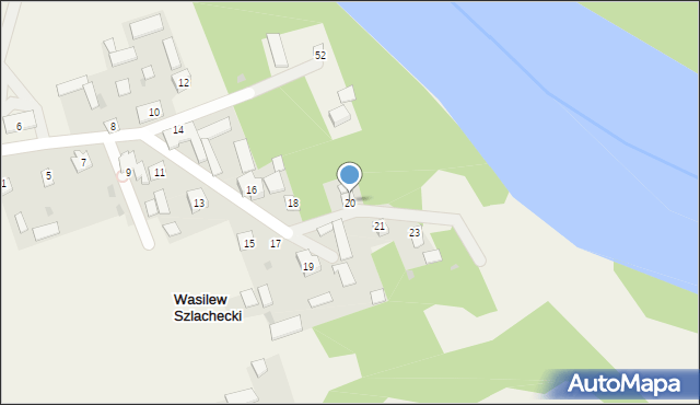 Wasilew Szlachecki, Wasilew Szlachecki, 20, mapa Wasilew Szlachecki
