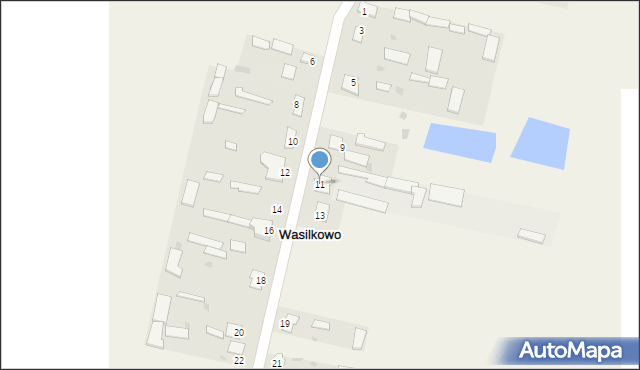 Wasilkowo, Wasilkowo, 11, mapa Wasilkowo