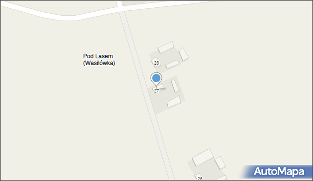 Wasilówka, Wasilówka, 27, mapa Wasilówka