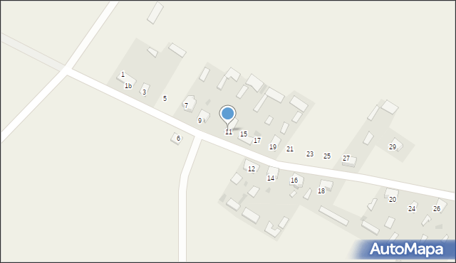 Waśki, Waśki, 11, mapa Waśki