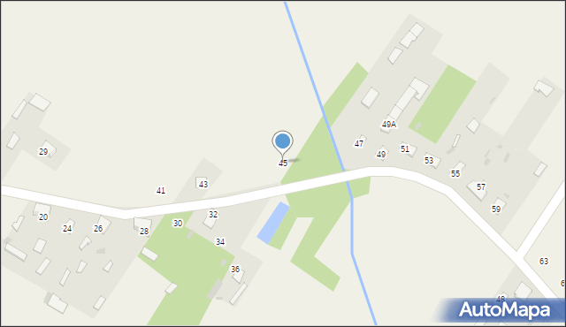Waśki, Waśki, 45, mapa Waśki
