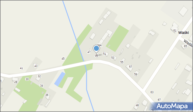 Waśki, Waśki, 49, mapa Waśki