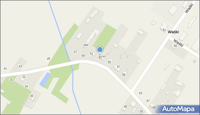 Waśki, Waśki, 53, mapa Waśki