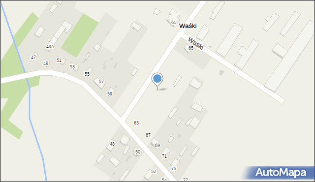 Waśki, Waśki, 63a, mapa Waśki