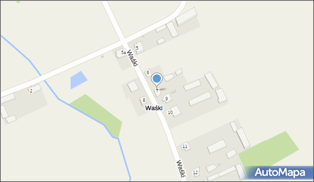 Waśki, Waśki, 7, mapa Waśki