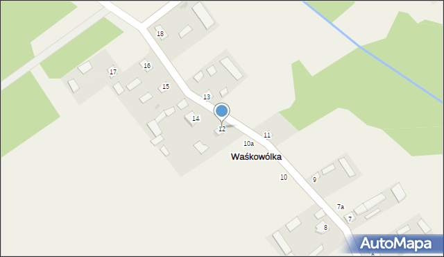 Waśkowólka, Waśkowólka, 12, mapa Waśkowólka