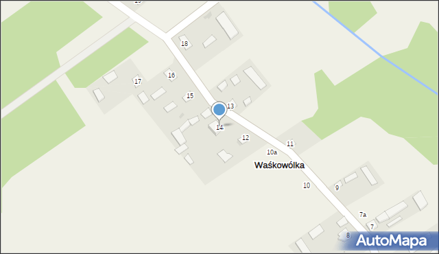 Waśkowólka, Waśkowólka, 14, mapa Waśkowólka