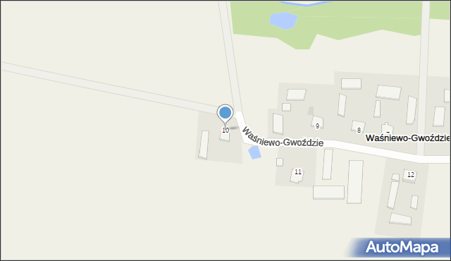 Waśniewo-Gwoździe, Waśniewo-Gwoździe, 10, mapa Waśniewo-Gwoździe
