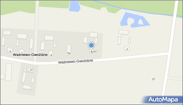 Waśniewo-Gwoździe, Waśniewo-Gwoździe, 5, mapa Waśniewo-Gwoździe
