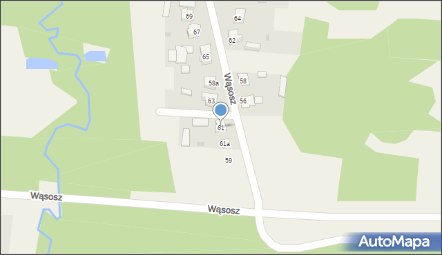 Wąsosz, Wąsosz, 61, mapa Wąsosz