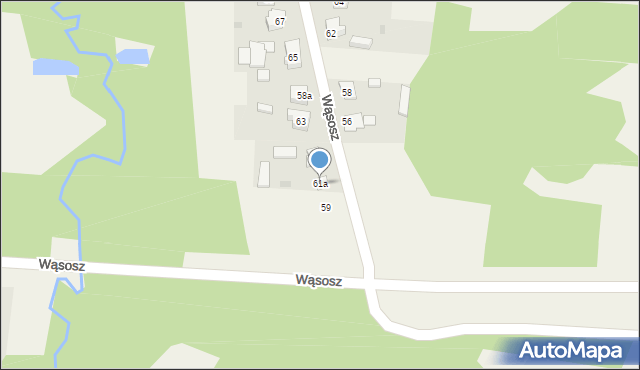 Wąsosz, Wąsosz, 61a, mapa Wąsosz