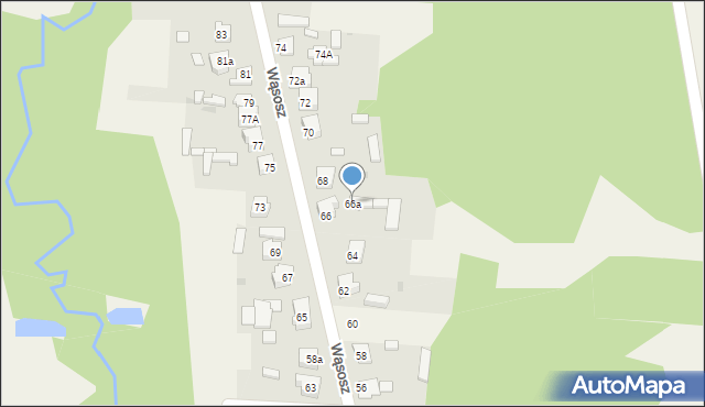 Wąsosz, Wąsosz, 66a, mapa Wąsosz