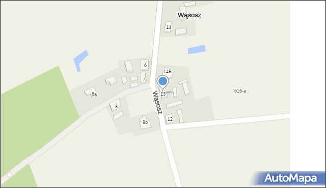 Wąsosz, Wąsosz, 13, mapa Wąsosz