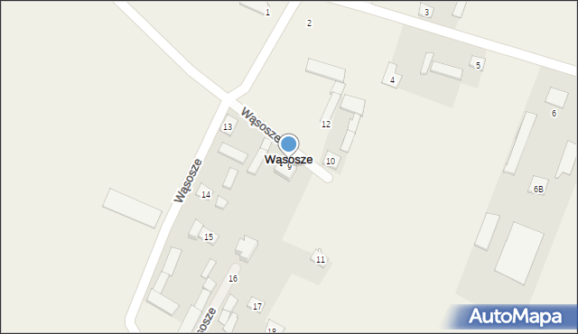 Wąsosze, Wąsosze, 9, mapa Wąsosze