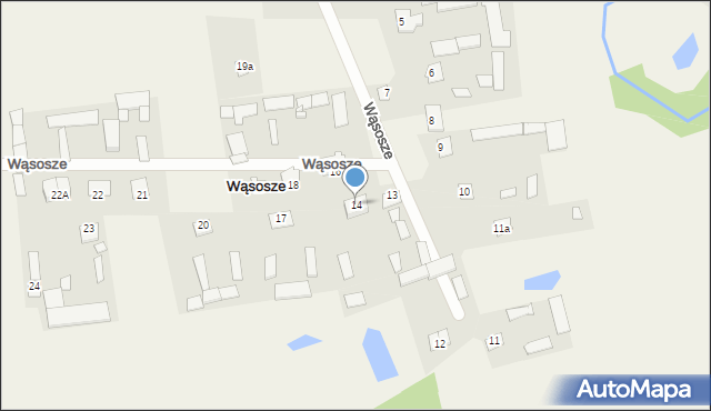 Wąsosze, Wąsosze, 15, mapa Wąsosze
