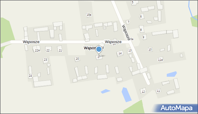 Wąsosze, Wąsosze, 17, mapa Wąsosze