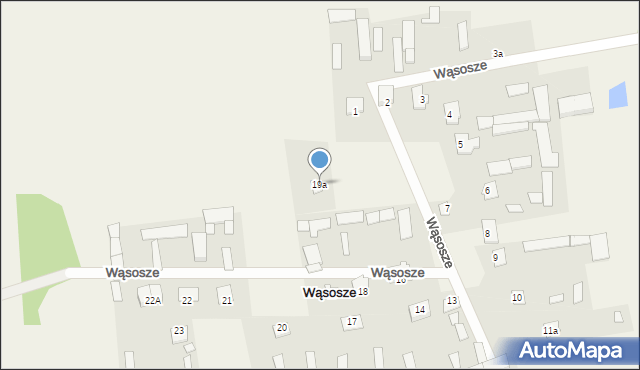 Wąsosze, Wąsosze, 19a, mapa Wąsosze