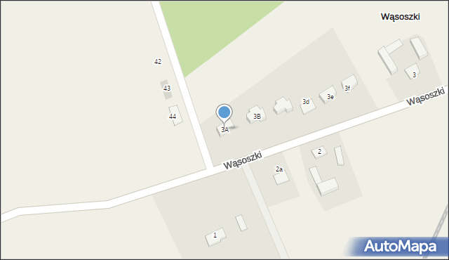 Wąsoszki, Wąsoszki, 3A, mapa Wąsoszki