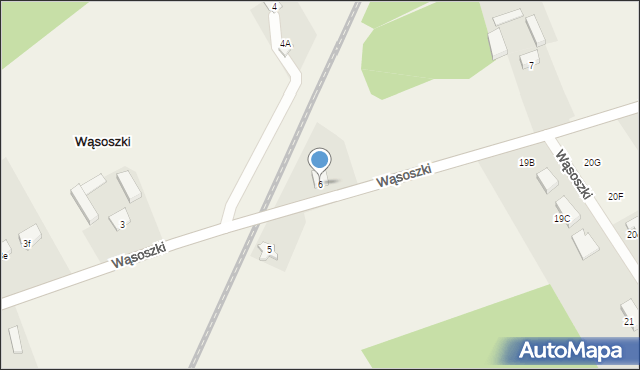 Wąsoszki, Wąsoszki, 6, mapa Wąsoszki