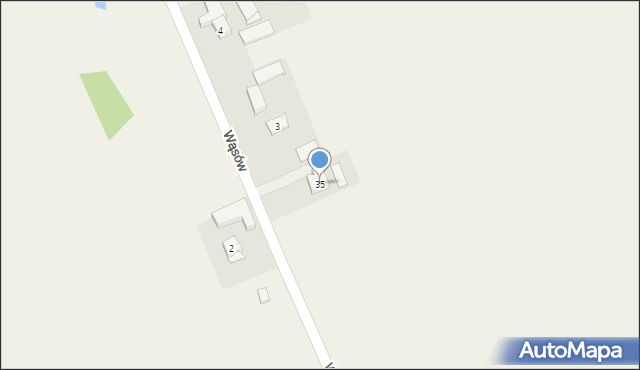 Wąsów, Wąsów, 35, mapa Wąsów