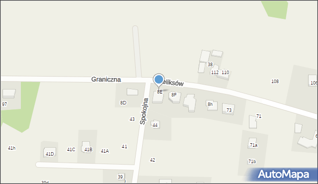 Wąsy-Kolonia, Wąsy-Kolonia, 8E, mapa Wąsy-Kolonia