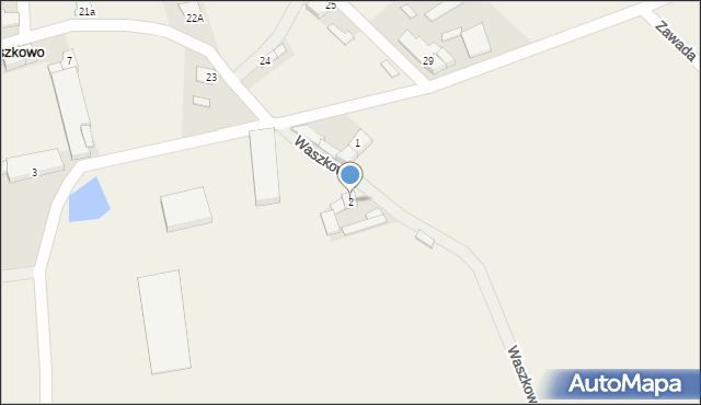 Waszkowo, Waszkowo, 2, mapa Waszkowo