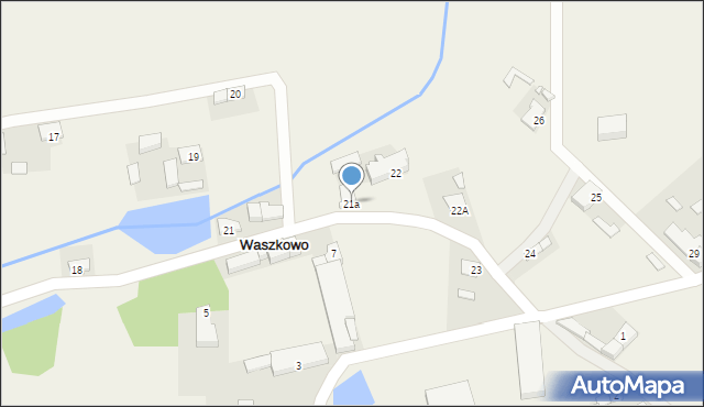 Waszkowo, Waszkowo, 21a, mapa Waszkowo