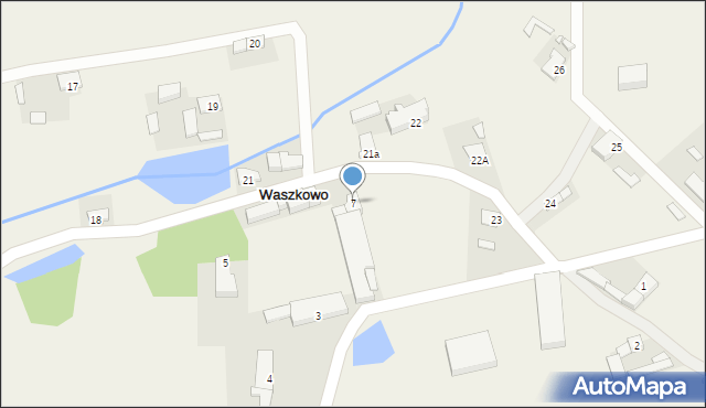 Waszkowo, Waszkowo, 7, mapa Waszkowo