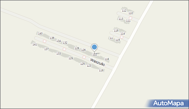 Waszulki, Waszulki, 122, mapa Waszulki
