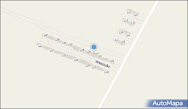 Waszulki, Waszulki, 124, mapa Waszulki