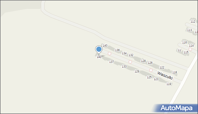 Waszulki, Waszulki, 141, mapa Waszulki