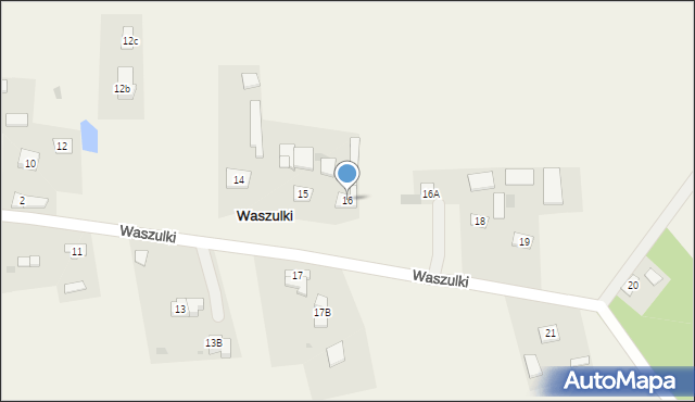 Waszulki, Waszulki, 16, mapa Waszulki