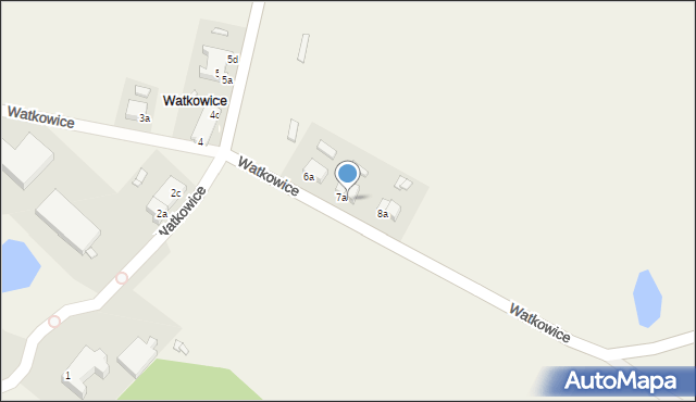 Watkowice, Watkowice, 7b, mapa Watkowice