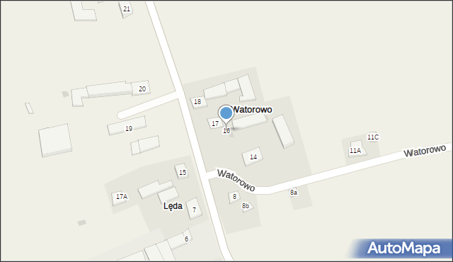 Watorowo, Watorowo, 16, mapa Watorowo