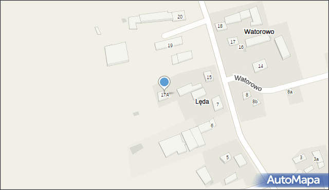 Watorowo, Watorowo, 17A, mapa Watorowo