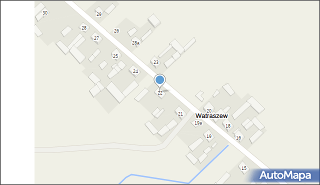 Watraszew, Watraszew, 22, mapa Watraszew