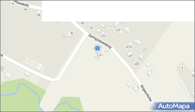 Wąworków, Wąworków, 1, mapa Wąworków