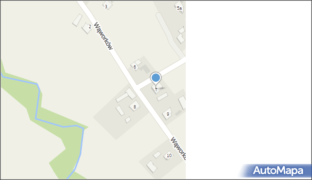 Wąworków, Wąworków, 7, mapa Wąworków