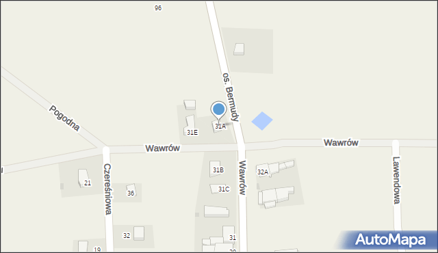 Wawrów, Wawrów, 31A, mapa Wawrów