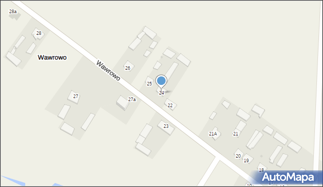 Wawrowo, Wawrowo, 24, mapa Wawrowo