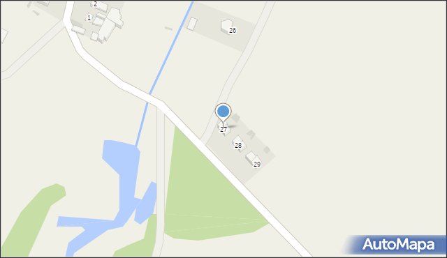 Wawrzęcice, Wawrzęcice, 27, mapa Wawrzęcice