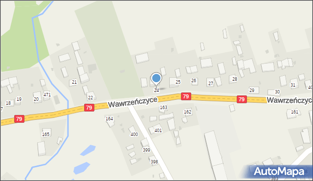 Wawrzeńczyce, Wawrzeńczyce, 24, mapa Wawrzeńczyce