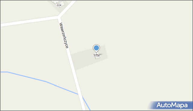Wawrzeńczyce, Wawrzeńczyce, 505a, mapa Wawrzeńczyce