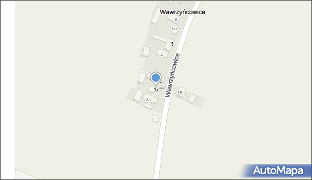 Wawrzyńcowice, Wawrzyńcowice, 3a, mapa Wawrzyńcowice