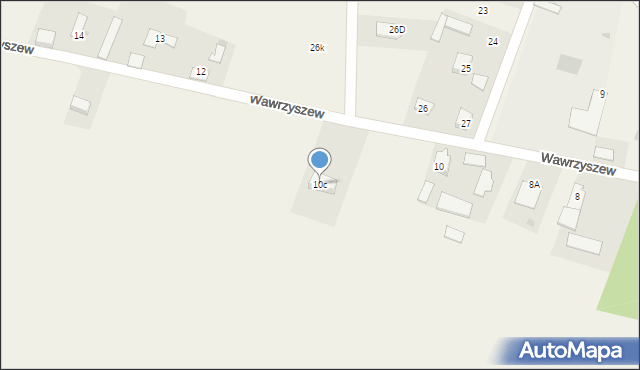 Wawrzyszew, Wawrzyszew, 10c, mapa Wawrzyszew