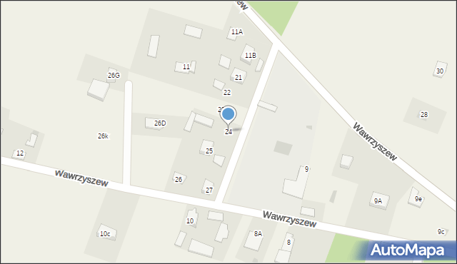 Wawrzyszew, Wawrzyszew, 24, mapa Wawrzyszew