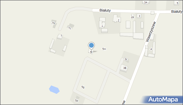 Wawrzyszew, Wawrzyszew, 5l, mapa Wawrzyszew